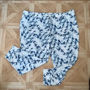 Women's Blue Tie-Dye Sleep Pants